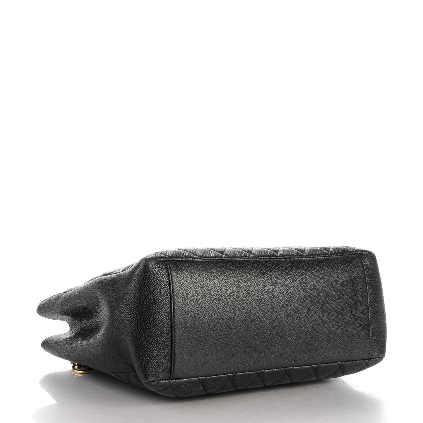 Caviar Quilted Grand Shopping Tote GST Black