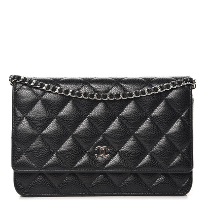 Chanel Caviar Quilted Wallet On Chain WOC Black 1 of 12