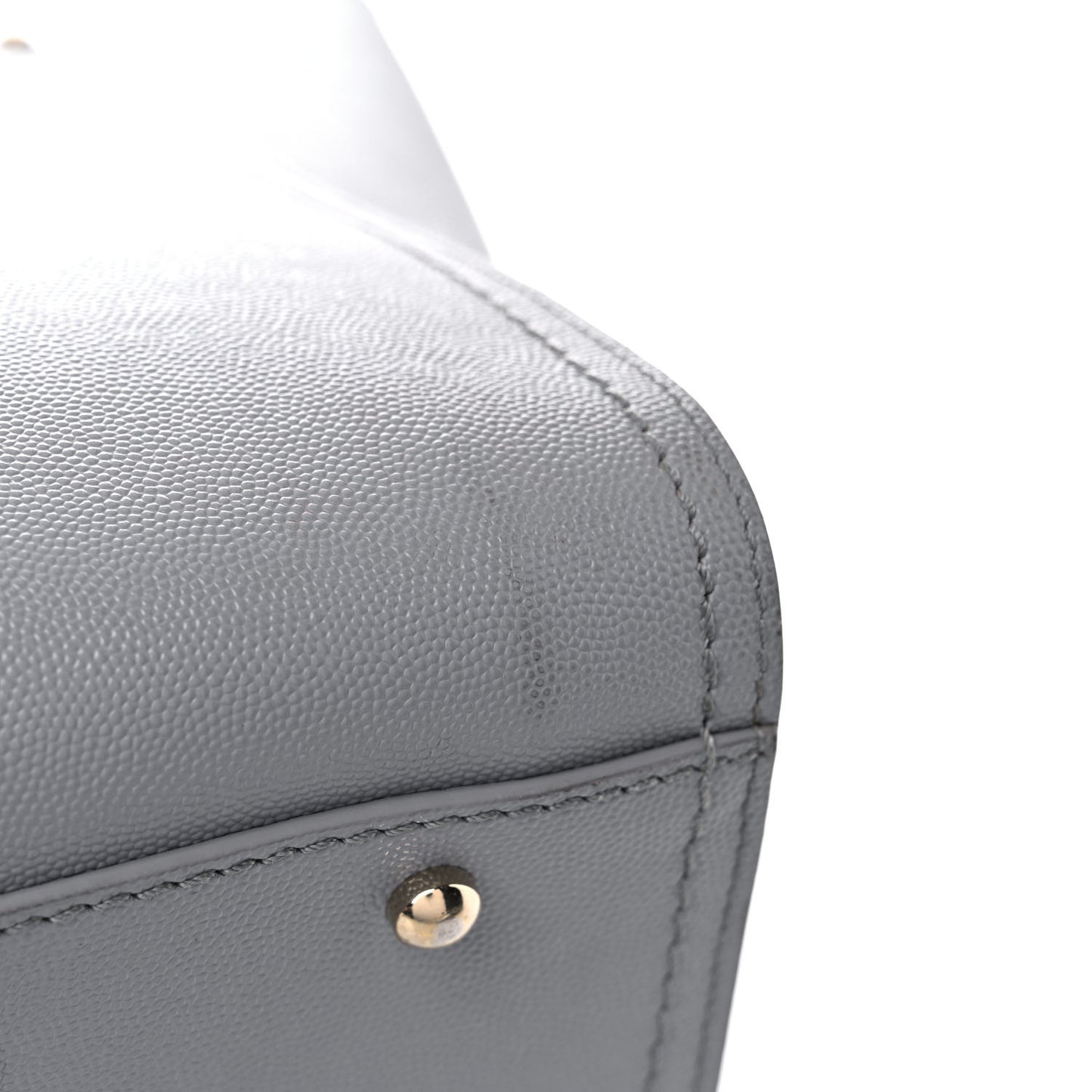 Caviar Studded Small Deauville Tote Grey