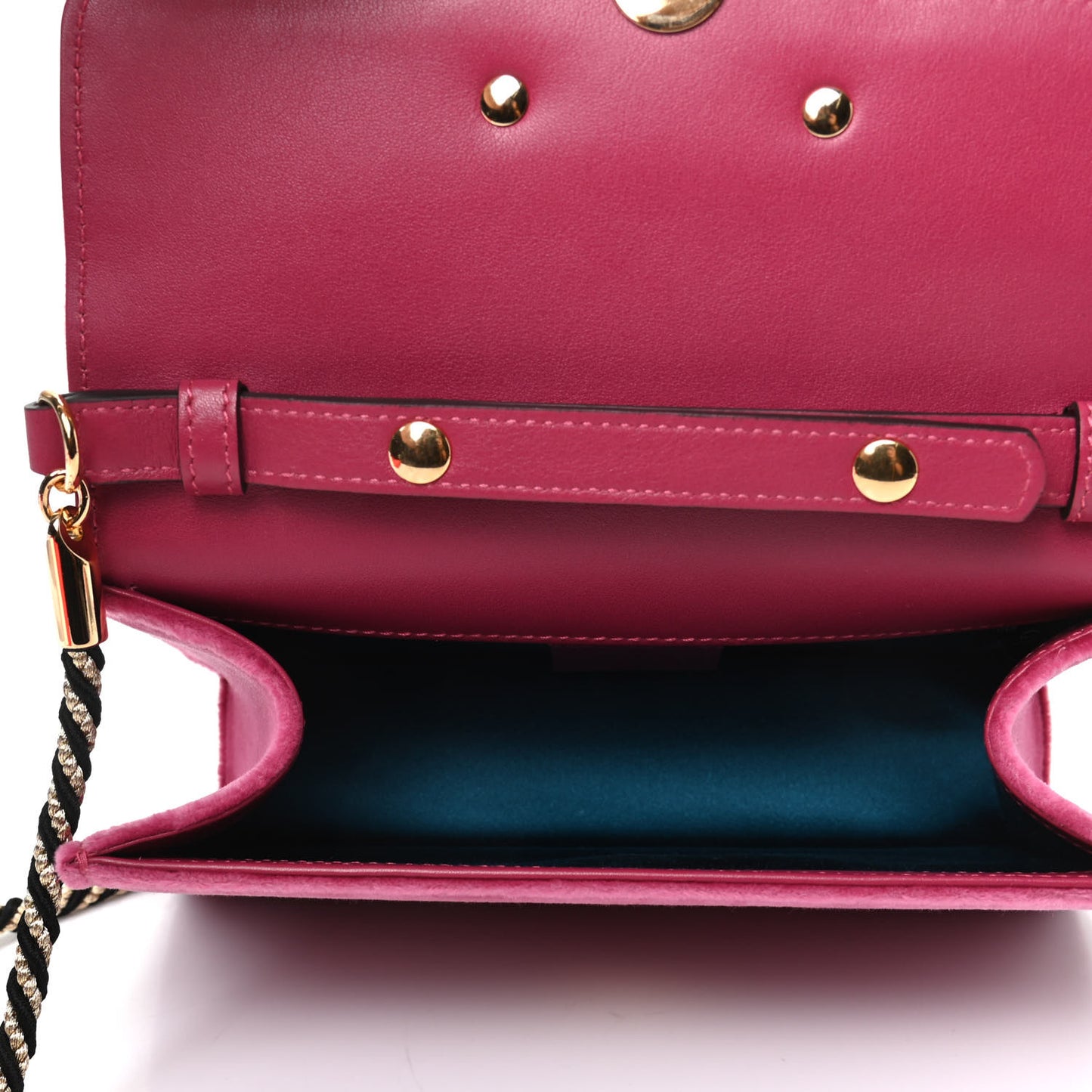 Velvet Crystal Square G Shoulder Bag Light Raspberry Rose
