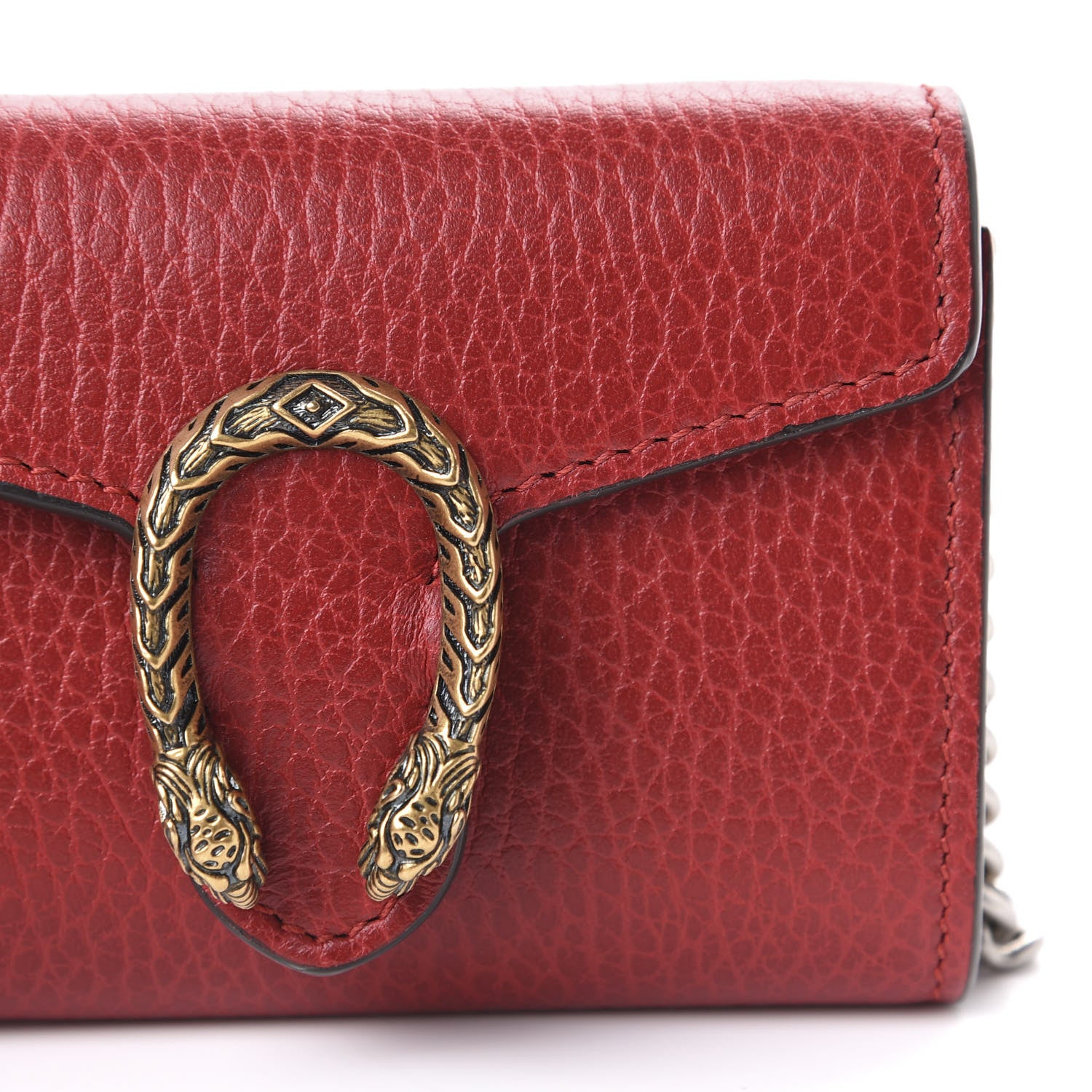 Gucci Calfskin Dionysus Coin Purse Hibiscus Red 9 of 10