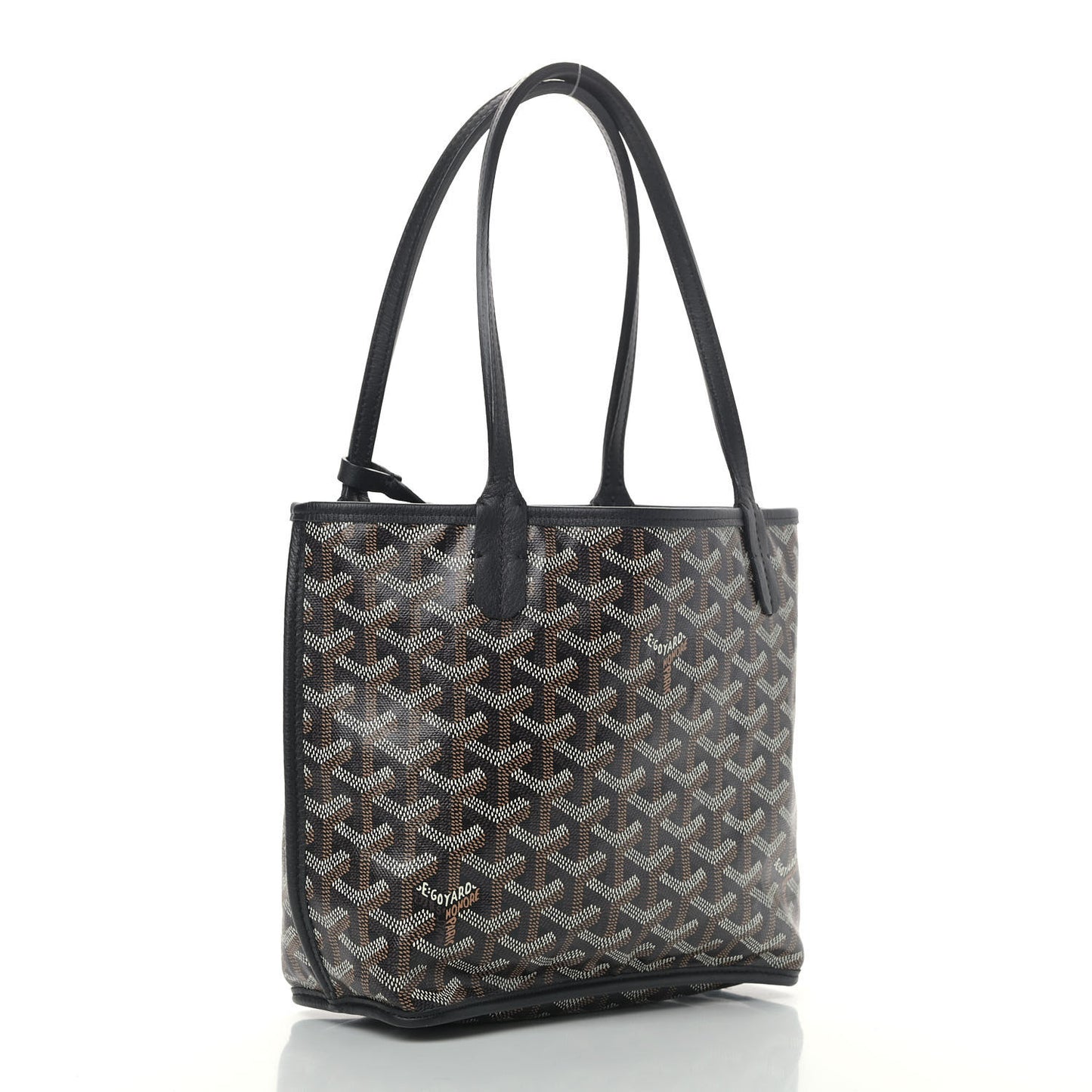 Goyardine Reversible Mini Anjou Black