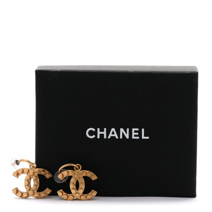 Chanel Metal Drop CC Earrings Gold 5 of 5