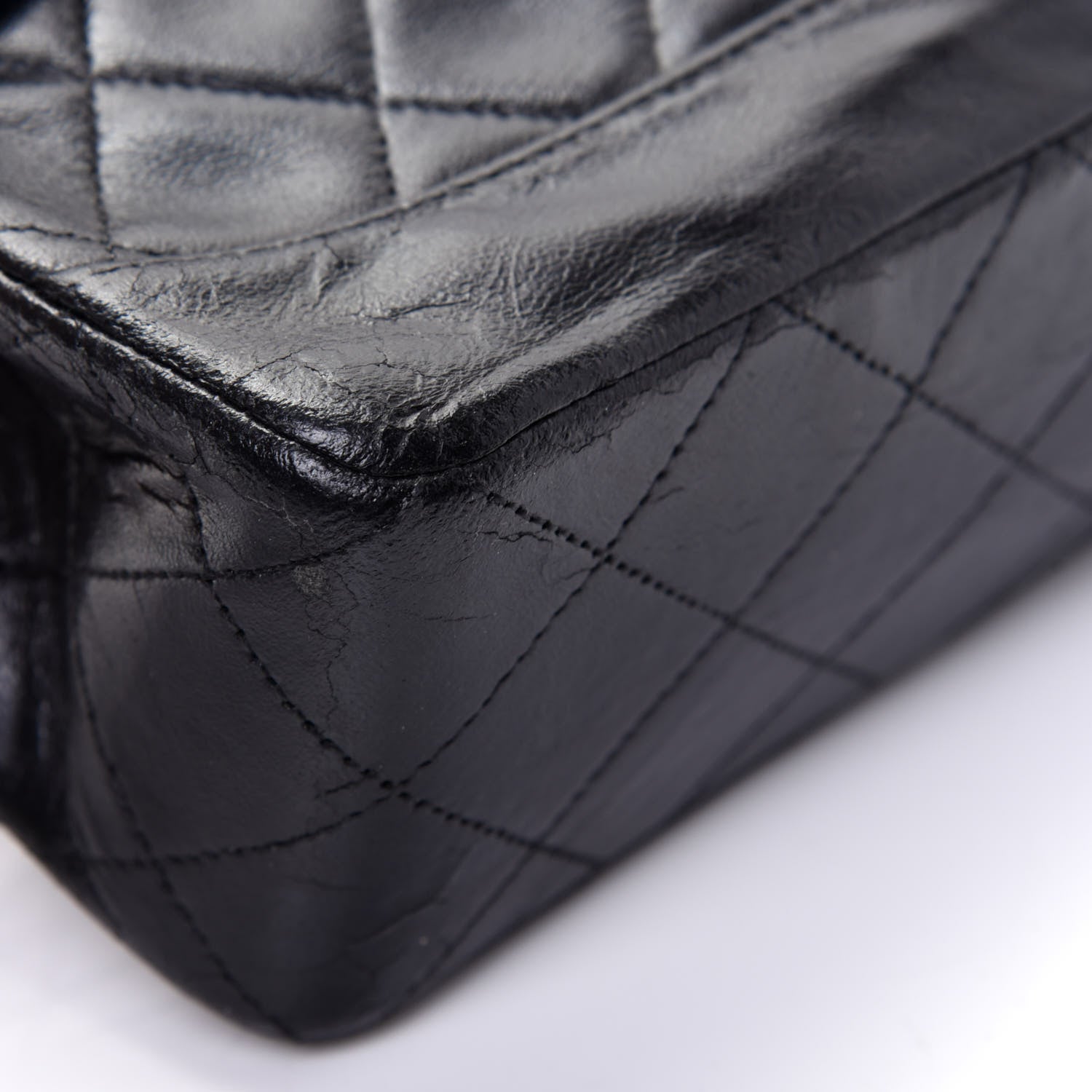 Chanel Lambskin Quilted Medium Single Flap Black 18 of 24