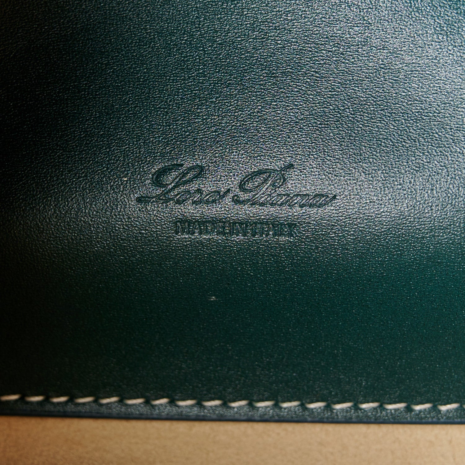 Loro Piana Smooth Calfskin Extra Bag L27 New Petrolio 6 of 9