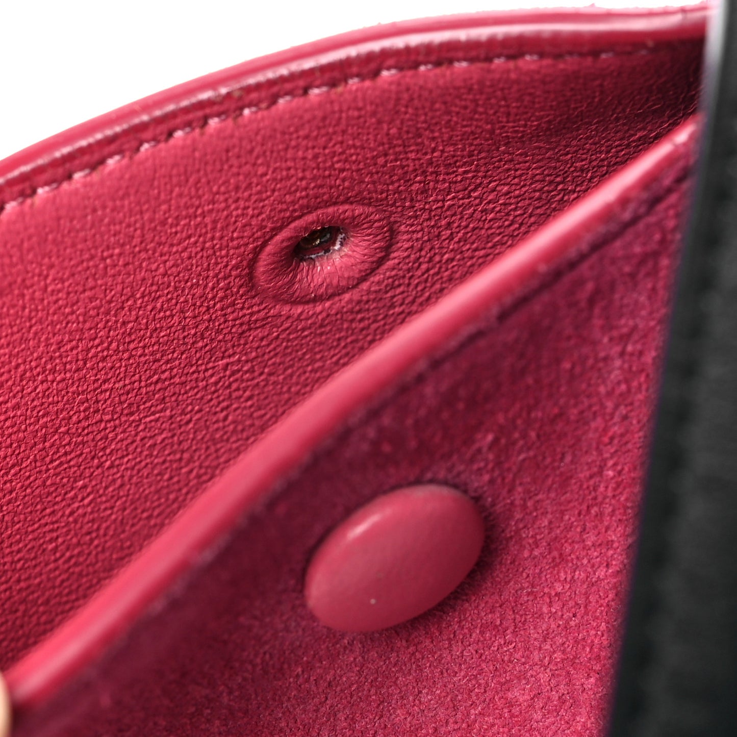 Smooth Calfskin Suede Small Tri-Color Trapeze Pink