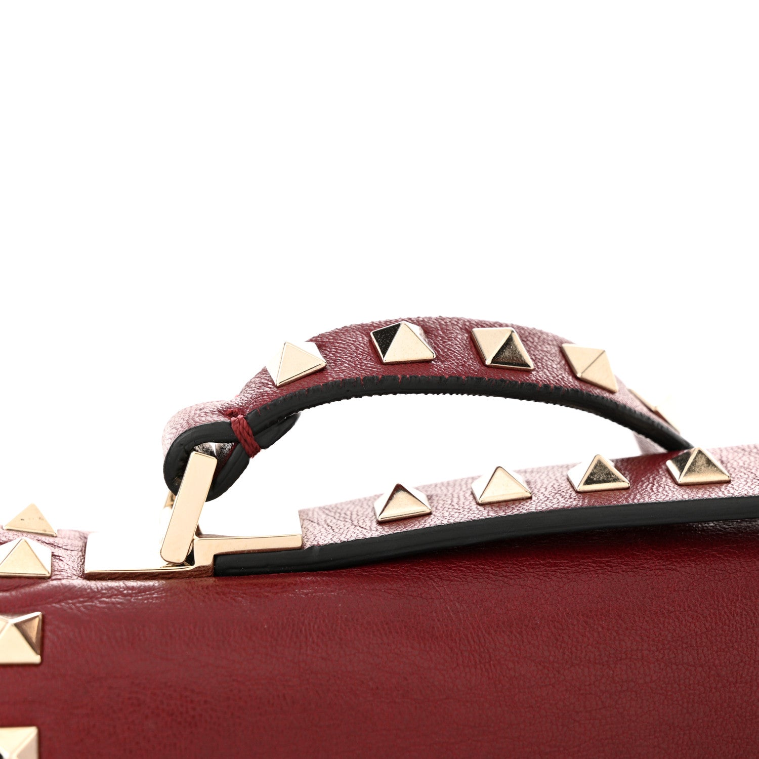 Valentino Garavani Calfskin Rockstud Top Handle Crossbody Rubin 14 of 14