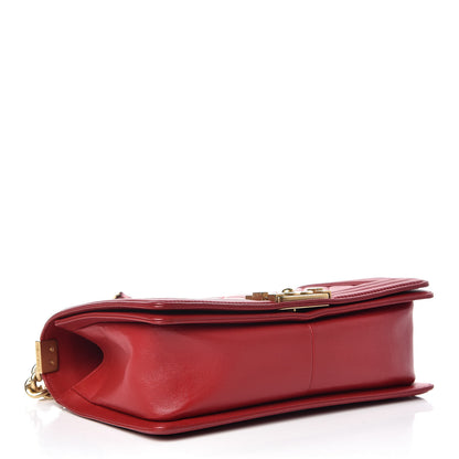 Chanel Lambskin Quilted Medium Boy Flap Red 4 of 13