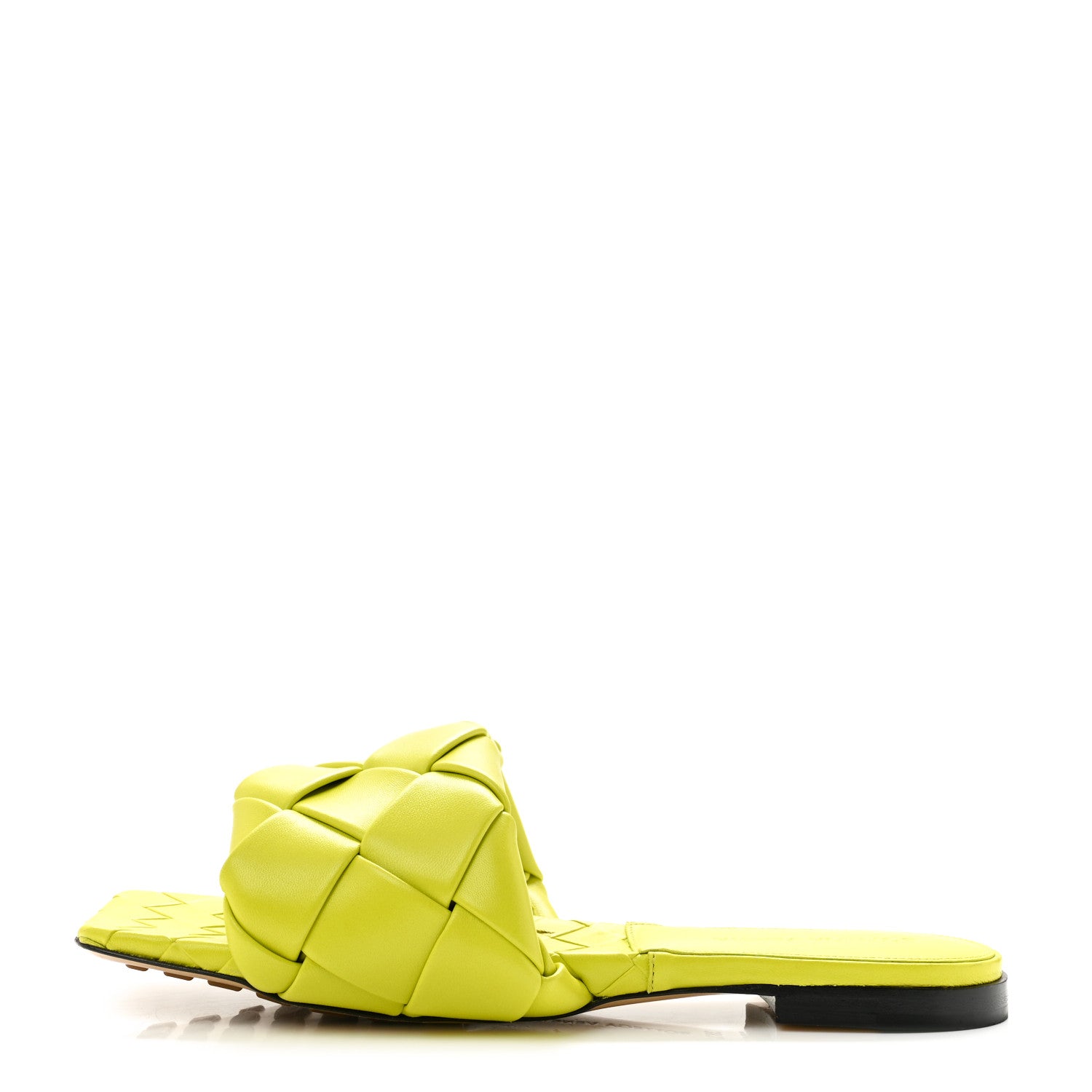 Bottega Veneta Nappa Maxi Intrecciato Lido Flat Sandals 38.5 Kiwi 1 of 10