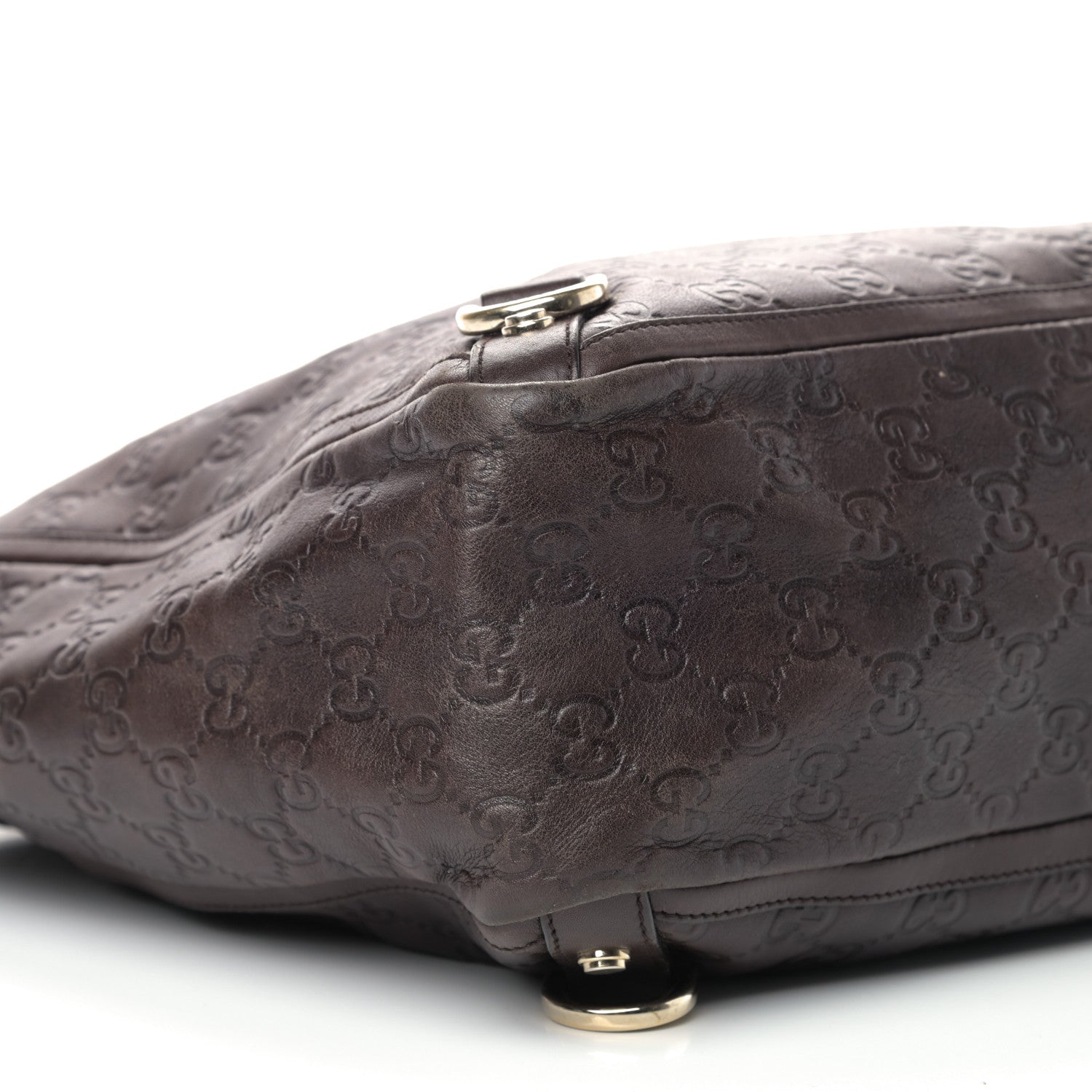 Gucci Guccissima Large Abbey Tote Dark Brown 5 of 13