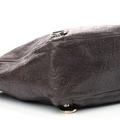 Gucci Guccissima Large Abbey Tote Dark Brown 5 of 13