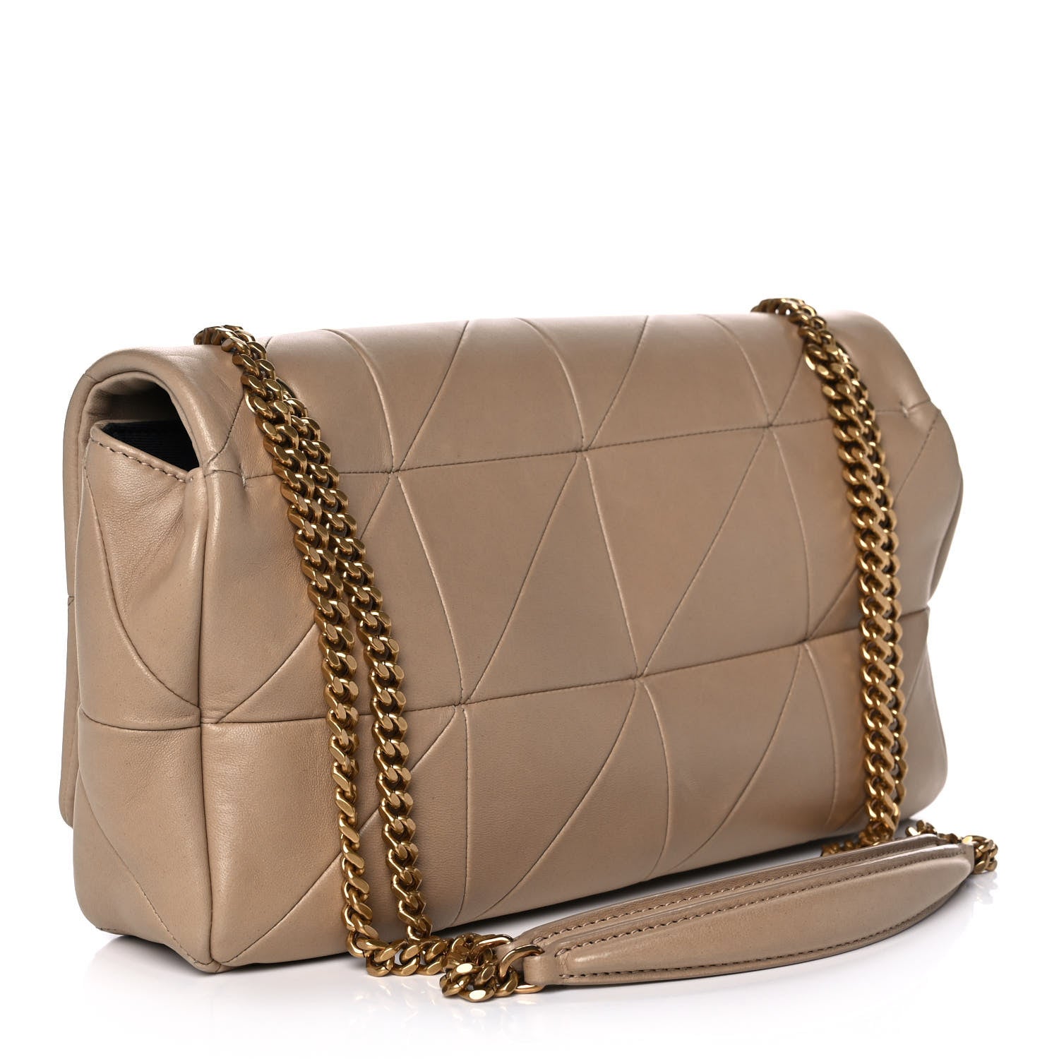 Saint Laurent Lambskin Patchwork Monogram Medium Jamie Beige 2 of 10