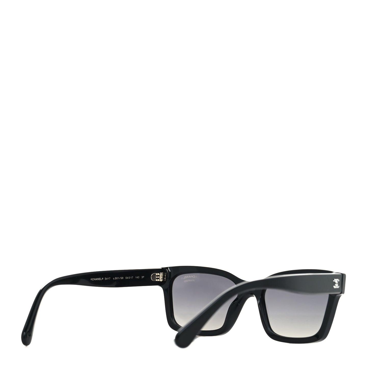 Acetate Polarized Square Sunglasses 5417 Black