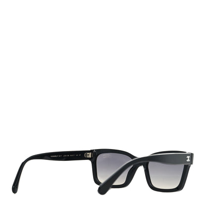 Chanel Acetate Polarized Square Sunglasses 5417 Black 4 of 9