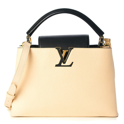 Louis Vuitton Taurillon Capucines PM Creme Black 1 of 9