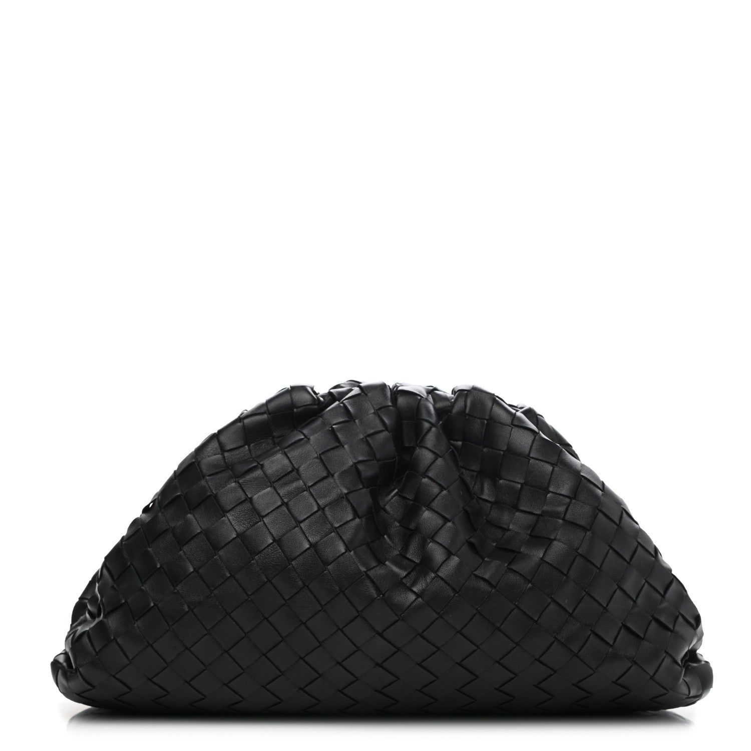 Bottega Veneta Nappa Maxi Intreccio The Pouch Oversized Clutch Black 1 of 10