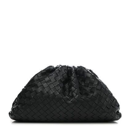 Bottega Veneta Nappa Maxi Intreccio The Pouch Oversized Clutch Black 1 of 10