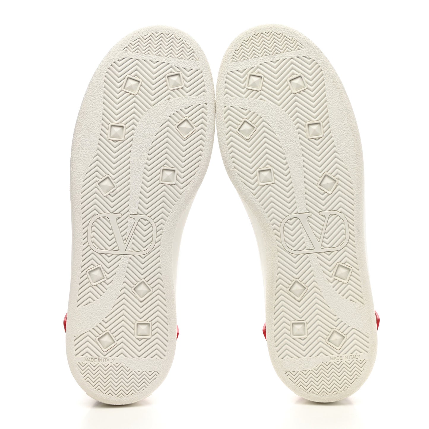 Calfskin Womens Backnet Sneakers 37 White Rosso Valentino