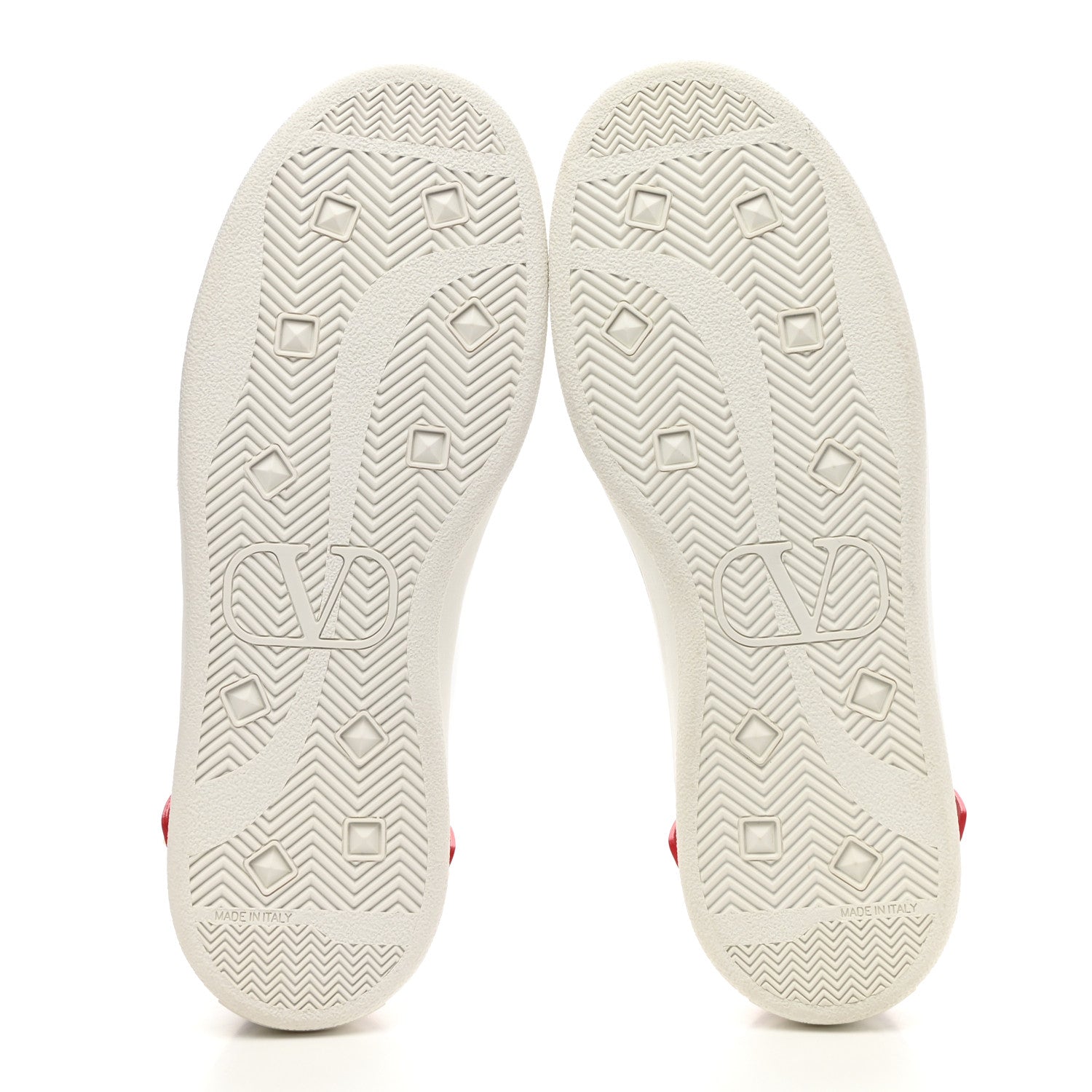 Valentino Garavani Calfskin Womens Backnet Sneakers 37 White Rosso Valentino 5 of 9