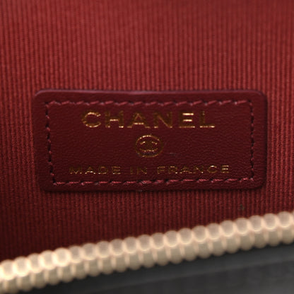 Chanel Lambskin Quilted CC In Love Heart Clutch With Chain Black 6 of 11
