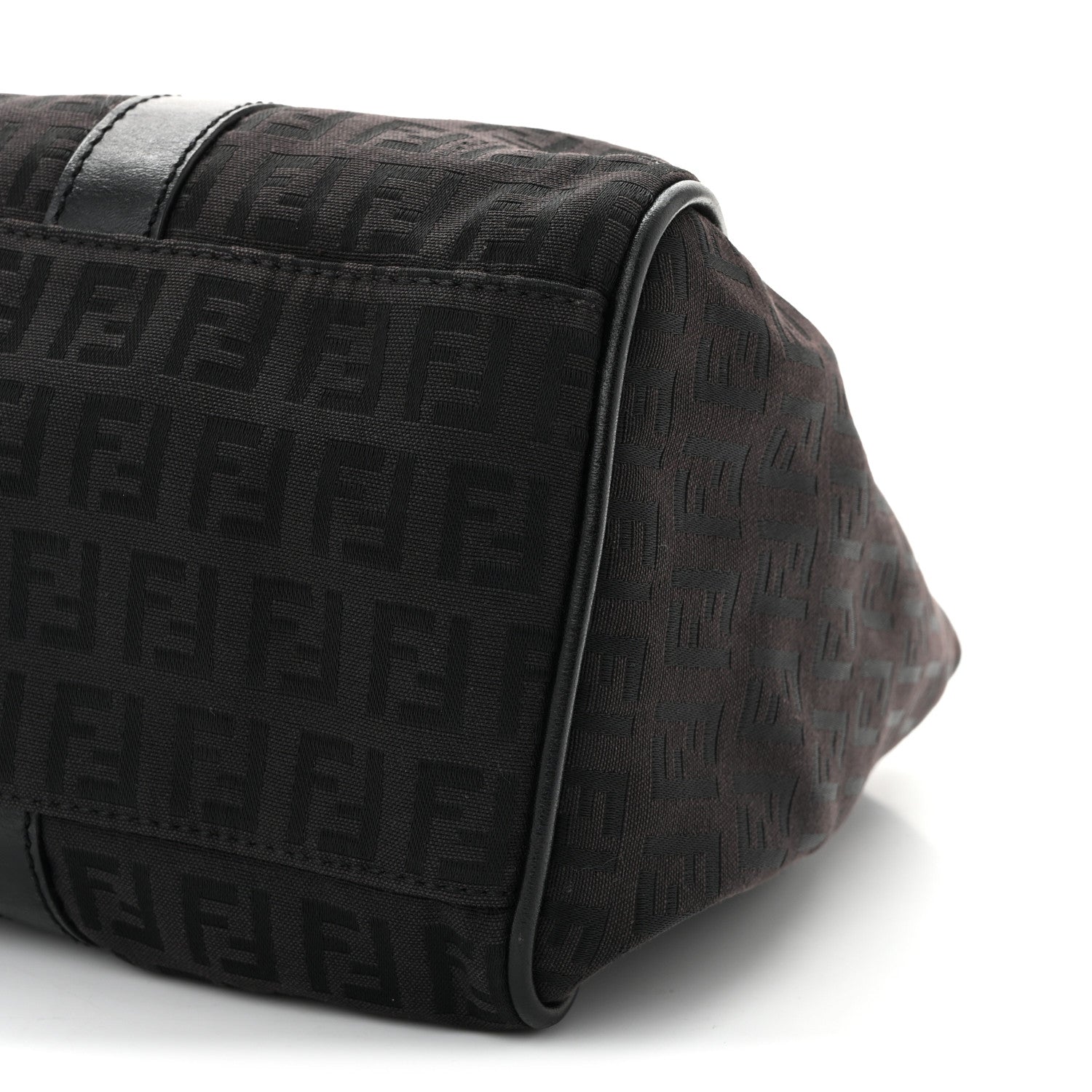 Fendi Zucchino Vitello Shoulder Bag Black Moro 10 of 10