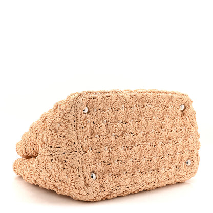 Prada Raffia Crochet Tote Naturale 4 of 10