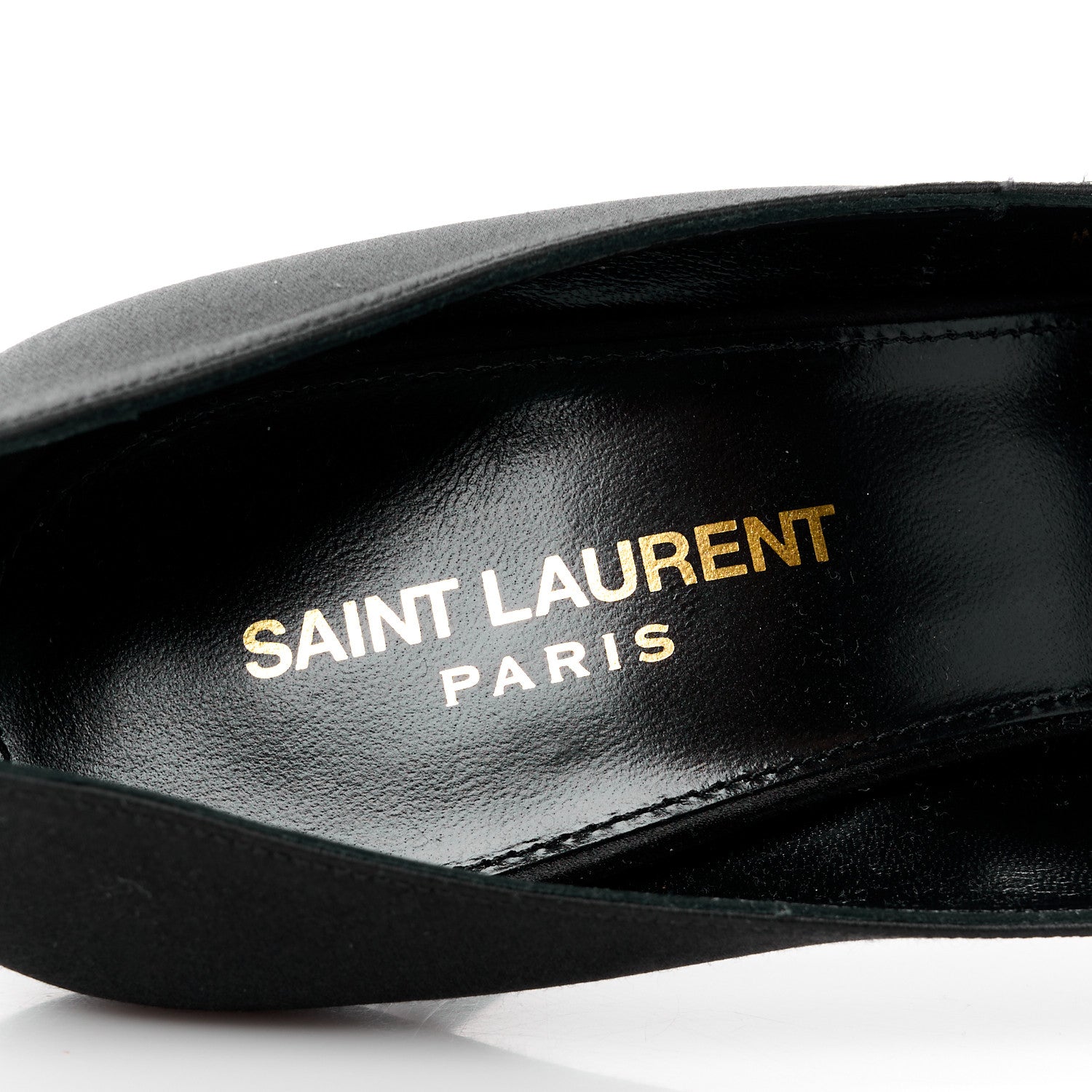 Saint Laurent Satin Crystal Martinique 110 Pump 40 Black 7 of 9