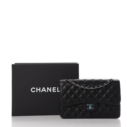 Chanel Caviar Quilted Jumbo Double Flap Black 12 of 12