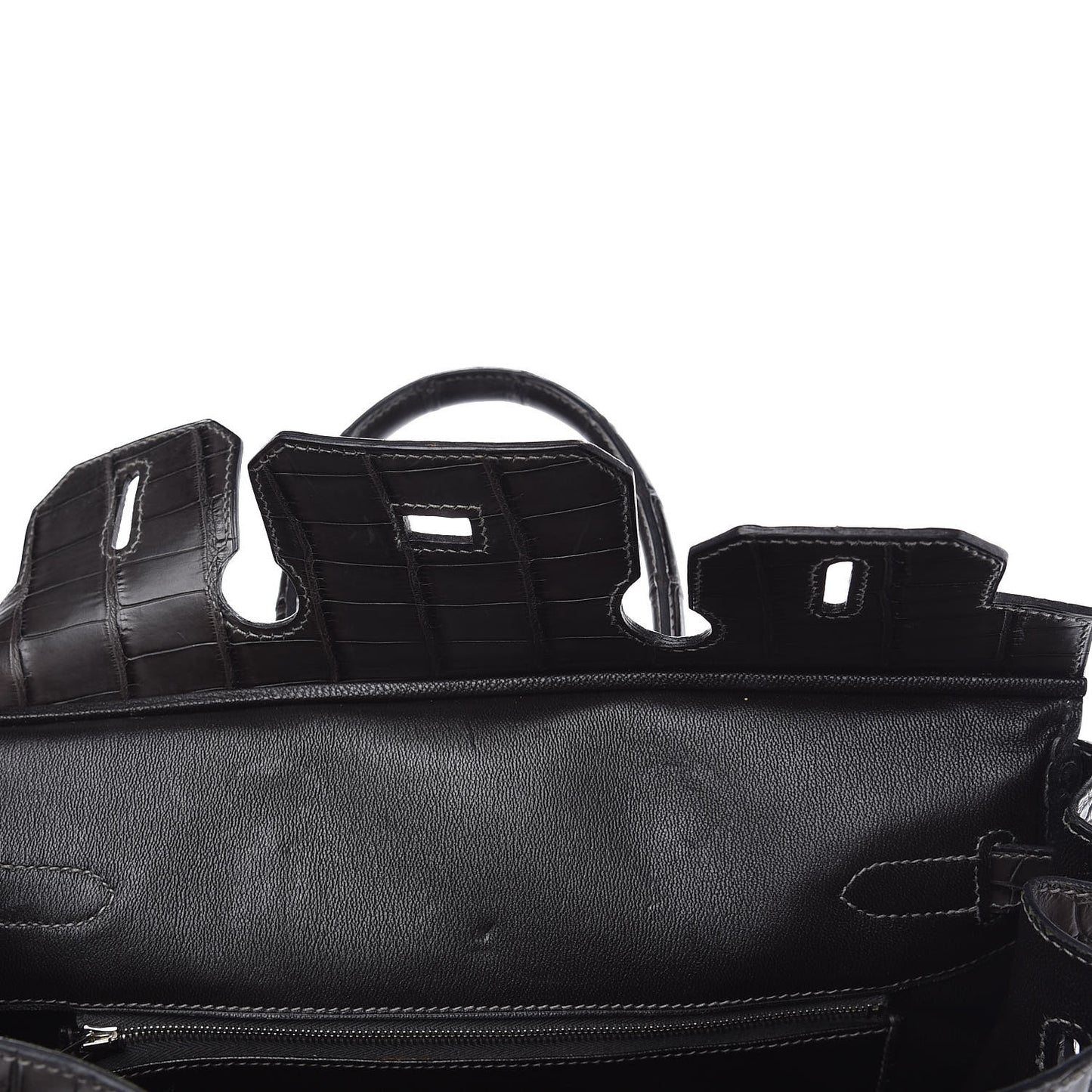 Matte Niloticus Crocodile Birkin 30 Gris Elephant