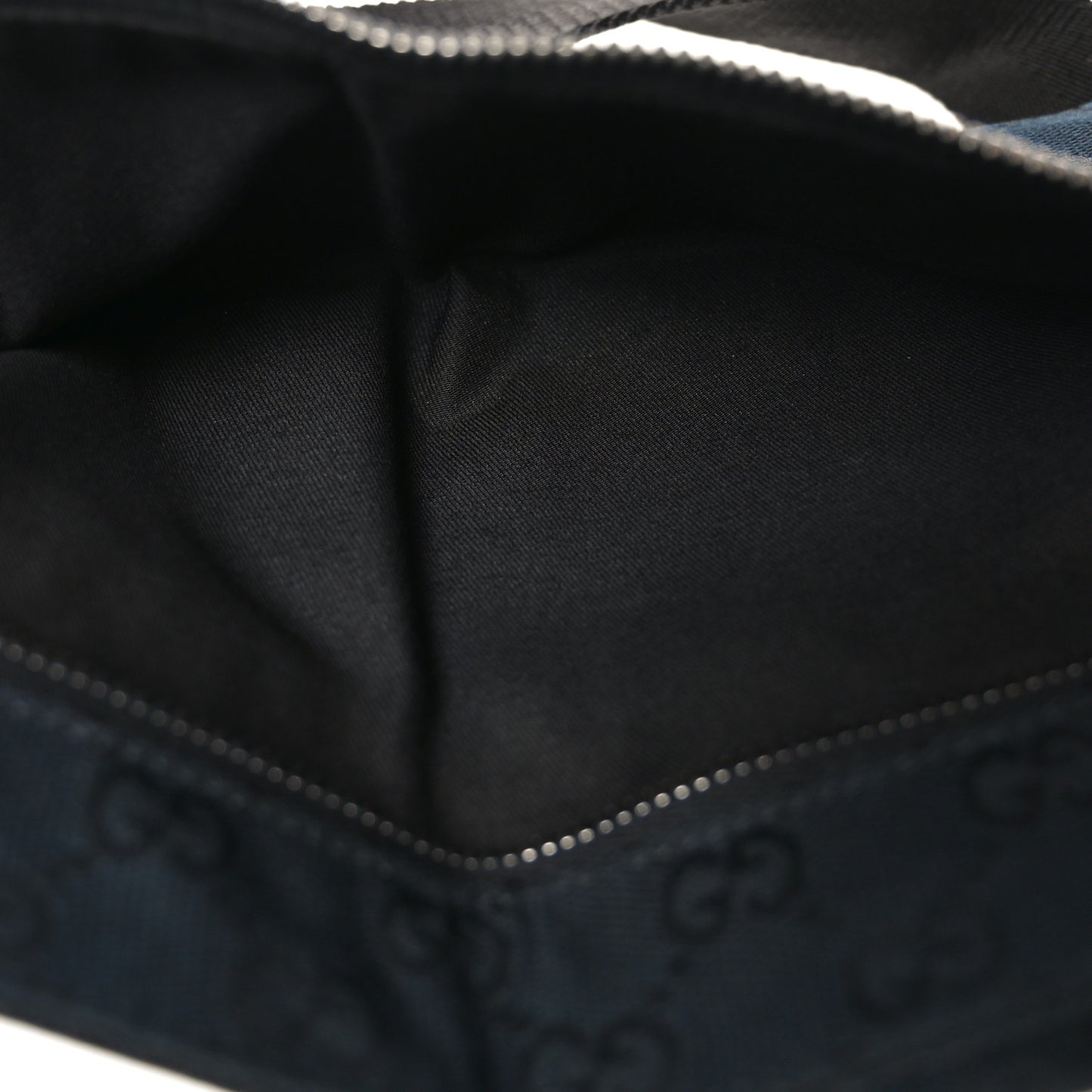 GG Monogram Double Pocket Belt Bag Black