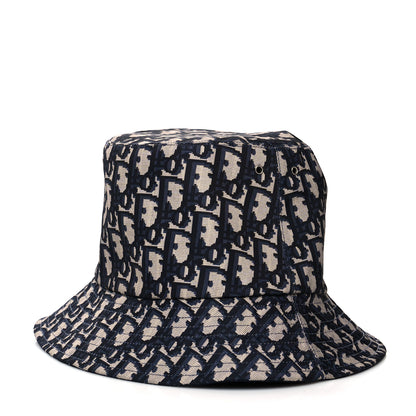 Christian Dior Oblique Reversible Teddy-D Brim Bucket Hat 58 Blue 6 of 12