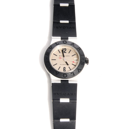 Bulgari Aluminum Rubber 32mm Diagono Quartz Watch 1 of 5