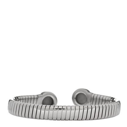 Bulgari Stainless Steel Black Onyx Tubogas Cuff Bracelet 2 of 3