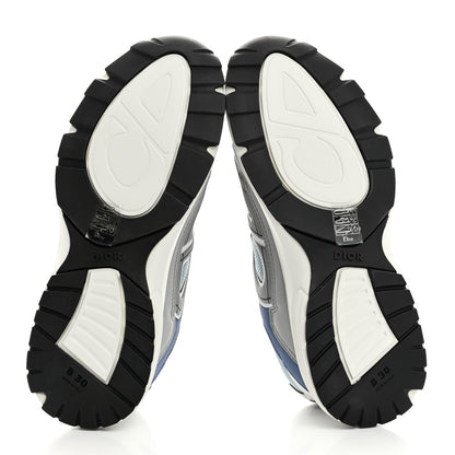 Christian Dior Technical Mesh Calfskin B30 Sneakers 42 White Blue 5 of 10