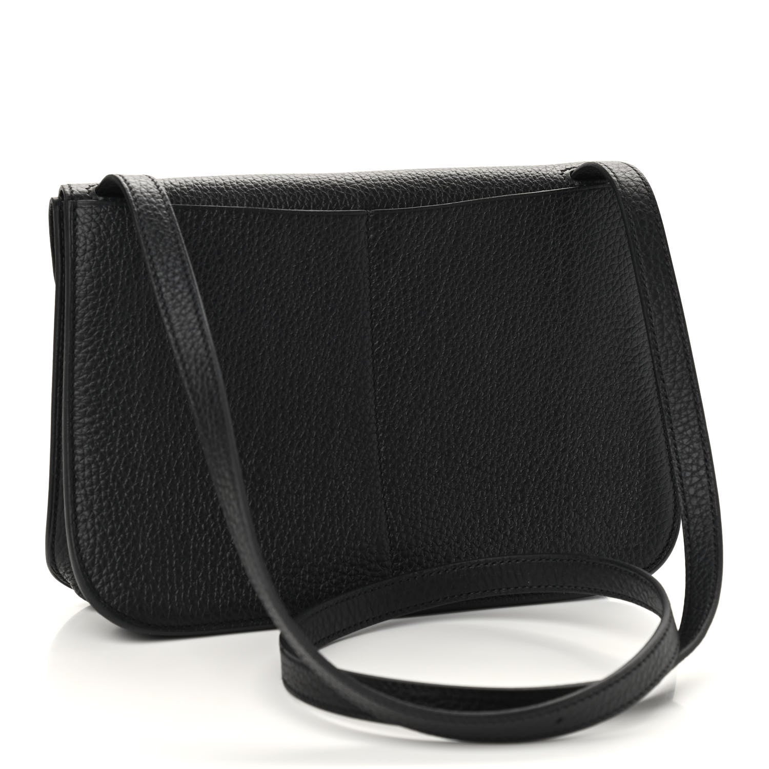 Hermes Taurillon Clemence Halzan 25 Black 3 of 9