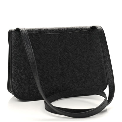 Hermes Taurillon Clemence Halzan 25 Black 3 of 9