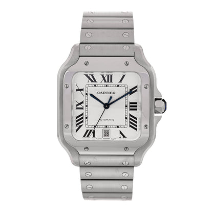 Cartier Stainless Steel 39.8mm Santos De Cartier Automatic Watch 1 of 5