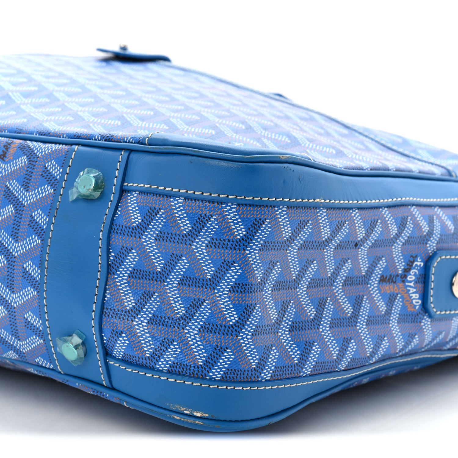 Goyard Goyardine Ambassade MM Briefcase Sky Blue 1811626