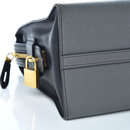 Prada Saffiano City Calf Medium Esplanade Tote Mercurio Black 13 of 14