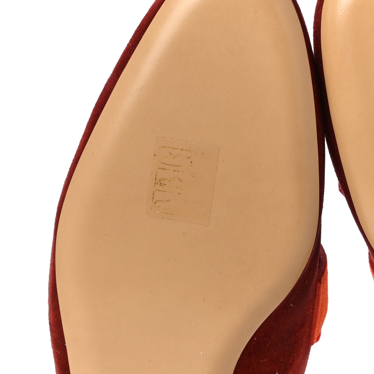 Velvet Goatskin Rivoli Mules 36 Brun Acajou