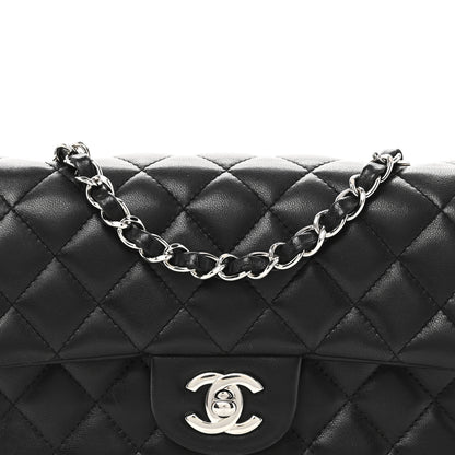 Chanel Lambskin Quilted Mini Rectangular Flap Black 8 of 10