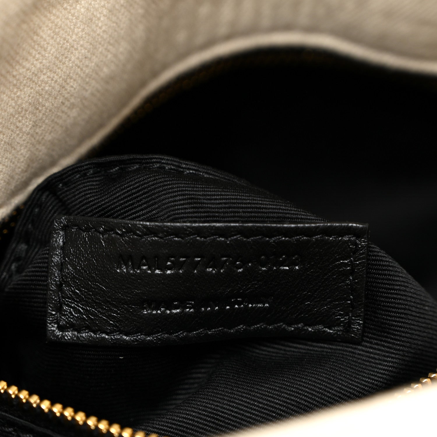 Saint Laurent Crinkle Cotton Quilted Small Loulou Puffer Monogram Chain Satchel Vanilla Ice 7 of 10