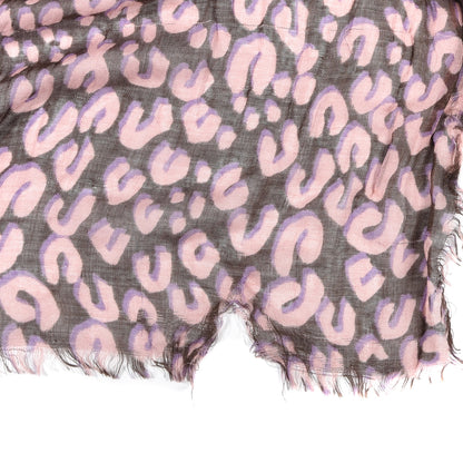 Louis Vuitton Cashmere Silk Leopard Etole Stole Mauve 5 of 5