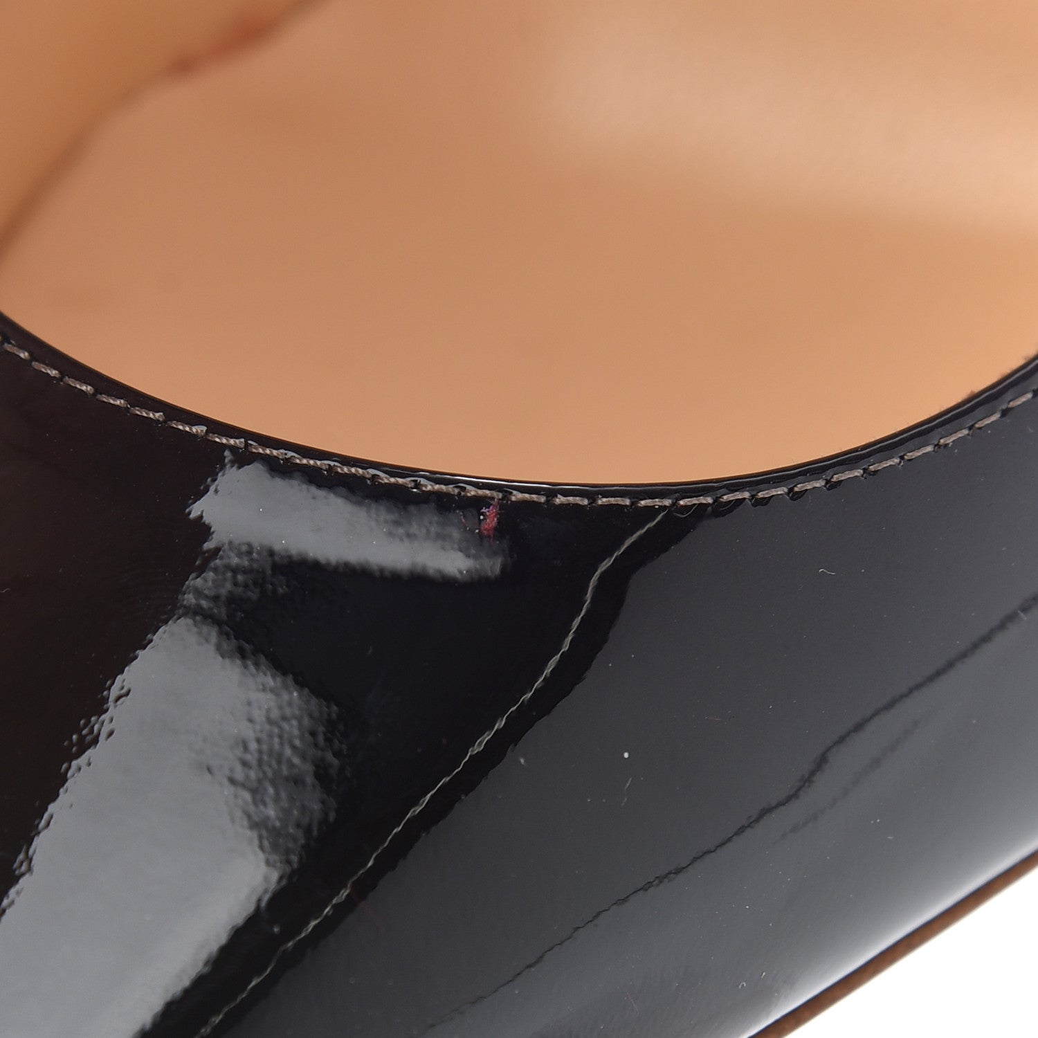 Christian Louboutin Patent Degrade So Kate 100 Pumps 37 Black Nude 8 of 11