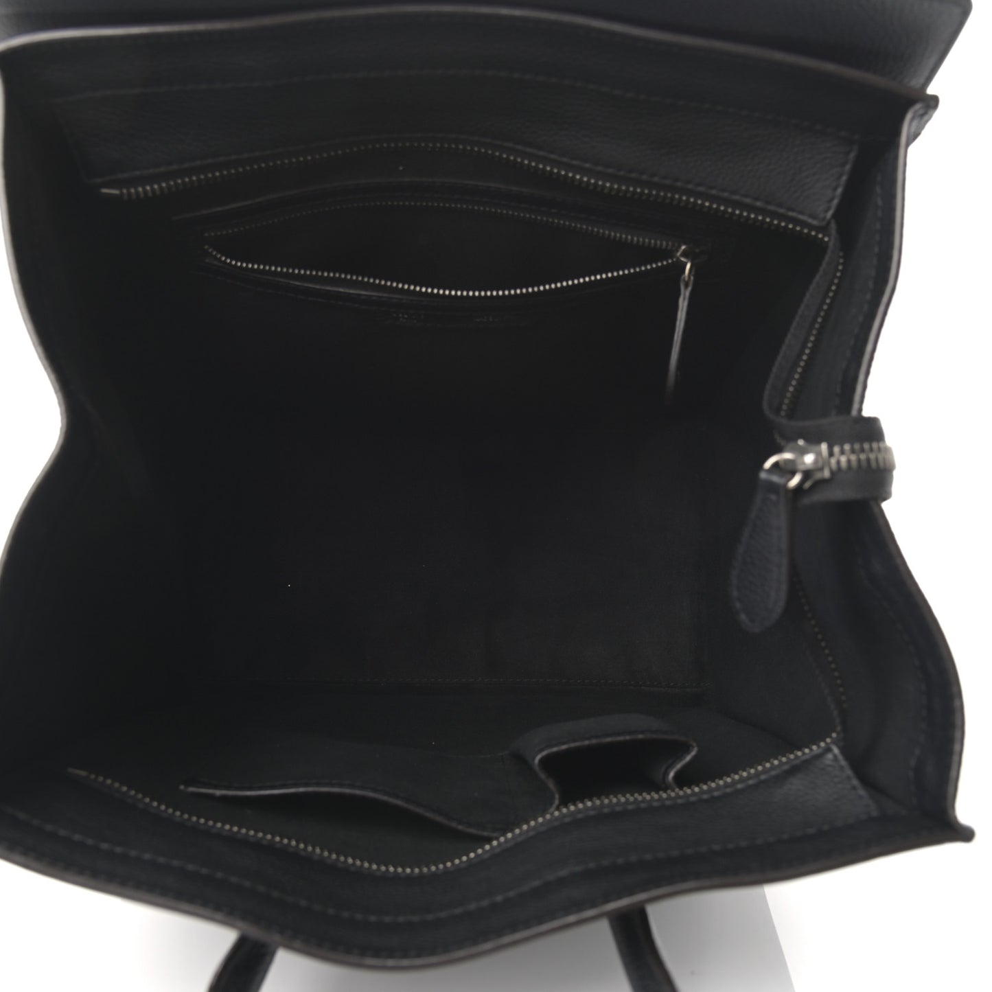 Drummed Calfskin Mini Luggage Black