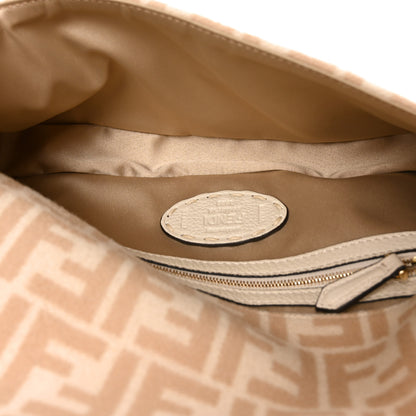 Fendi Wool Cuoio Romano Selleria FF 1974 Baguette 1997 Beige Cammello Camelia 5 of 10