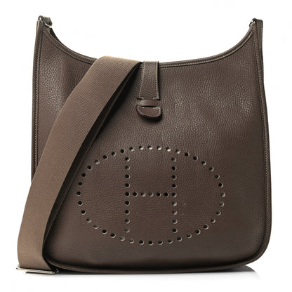 Hermes Taurillon Clemence Evelyne III PM Etoupe 1 of 4