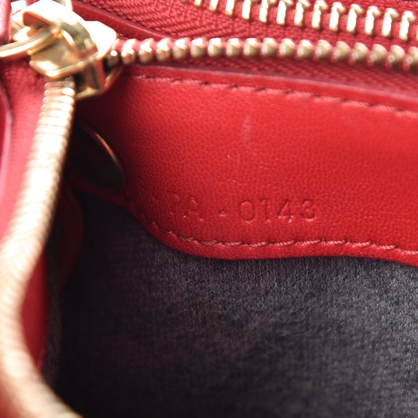 Lambskin Small Trio Crossbody Bag Red