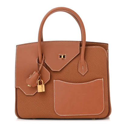 Hermes Togo Swift Birkin En Desordre Sellier 30 Gold Fauve 1 of 11