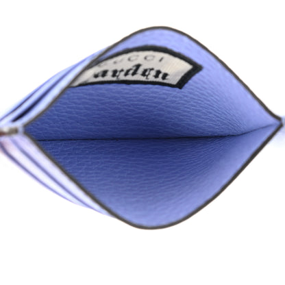 Gucci Calfskin Garden Bat Card Holder Periwinkle 5 of 8